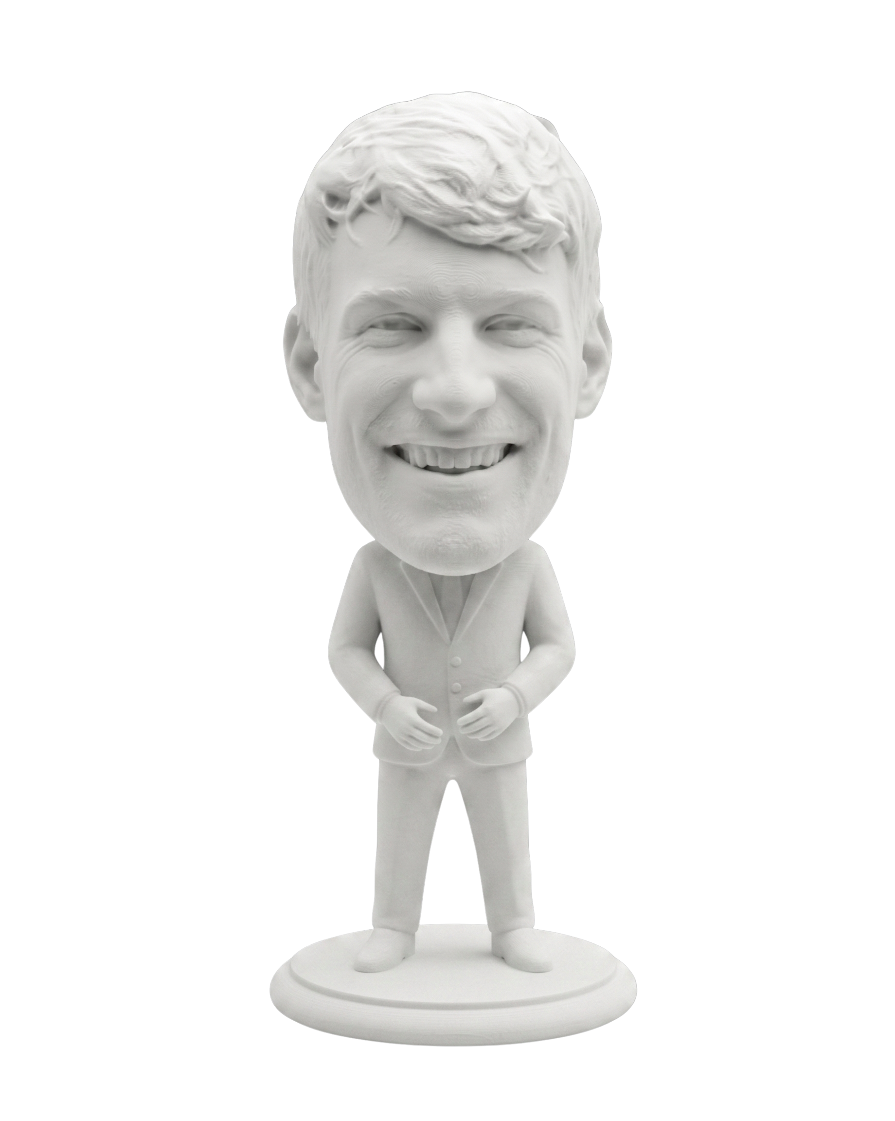Ganzkörper-Miniatur im Anzug (Bobblehead-Stil)