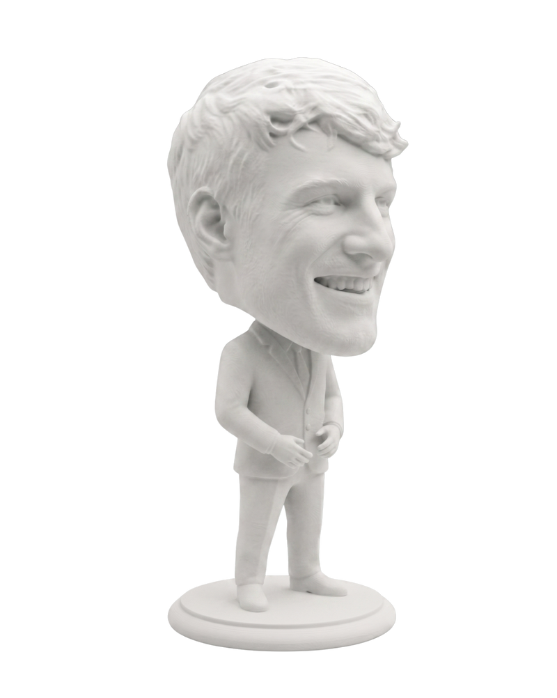 Ganzkörper-Miniatur im Anzug (Bobblehead-Stil)